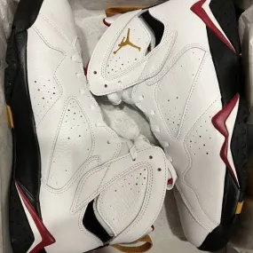 2022 nike air jordan 7 vii retro cardinal red 4-7Y white...