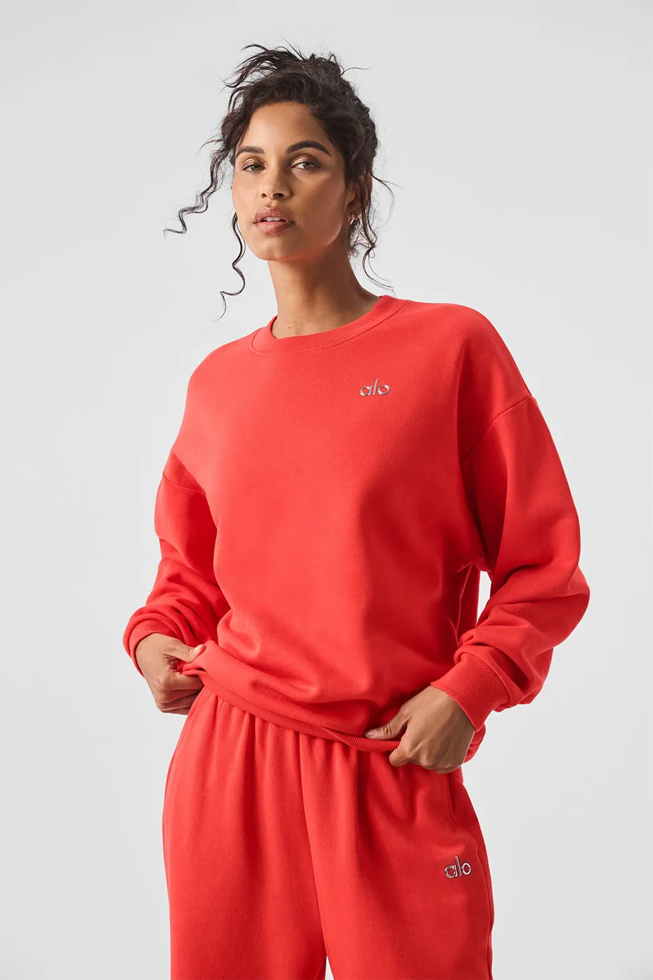 Accolade Crew Neck Pullover - Red Hot Summer