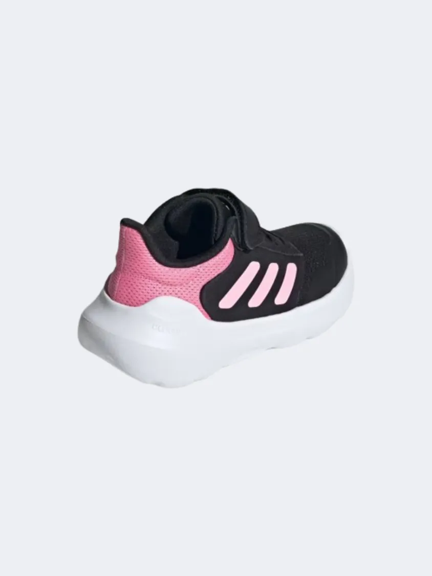 Adidas Tensaur Run 3 Ps-Girls Running Shoes Black/Pink/White