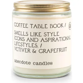 Anecdote Candles Coffee Table Book Glass Jar Candle