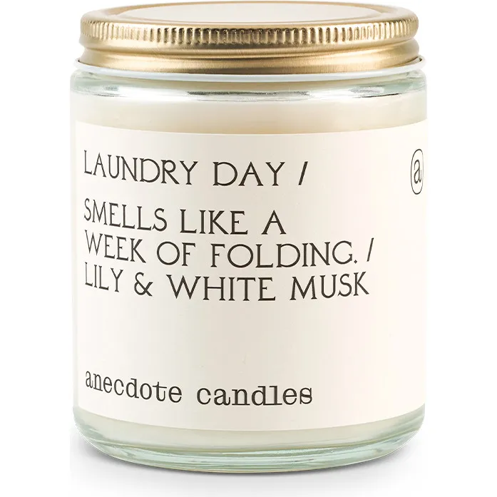 Anecdote Candles Laundry Day Glass Jar Candle