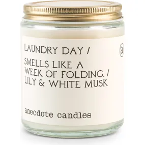 Anecdote Candles Laundry Day Glass Jar Candle