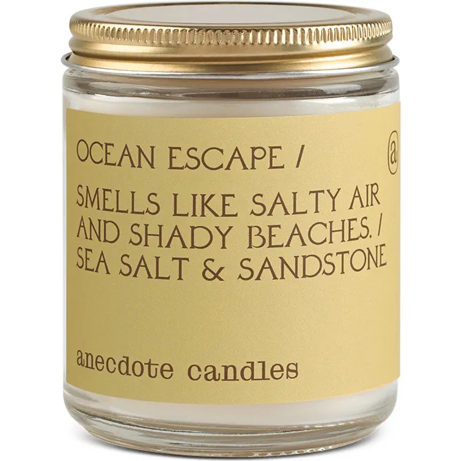 Anecdote Candles Ocean Escape Glass Jar Candle