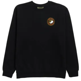 Anti-Hero Eagle Round Pullover Crewneck Sweatshirt - Black/Orange/Yellow