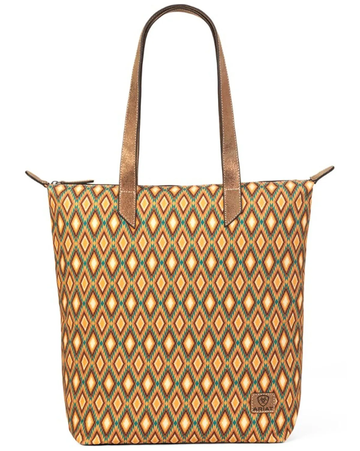 Ariat Women's Southwestern Diamond Print Tote