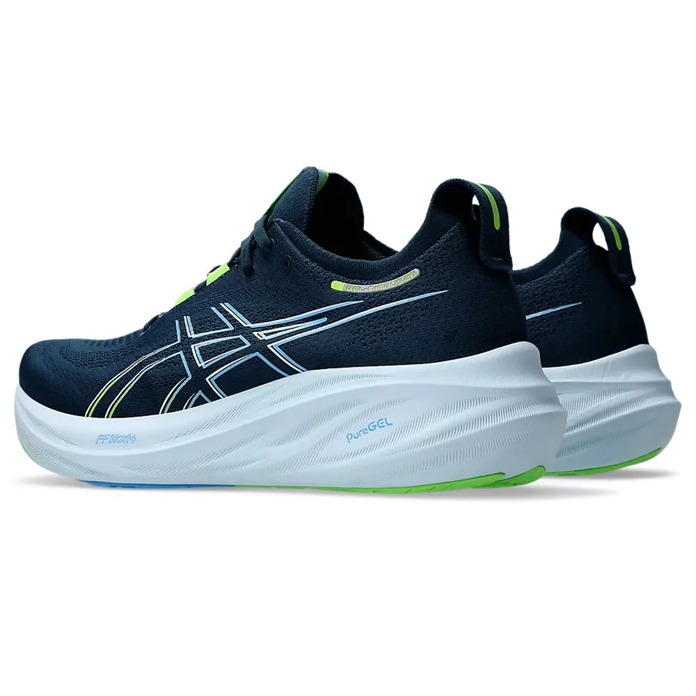 ASICS GEL NIMBUS 26 MEN'S (FRENCH BLUE/ ELECTRIC LIME) RUNNING SHOES