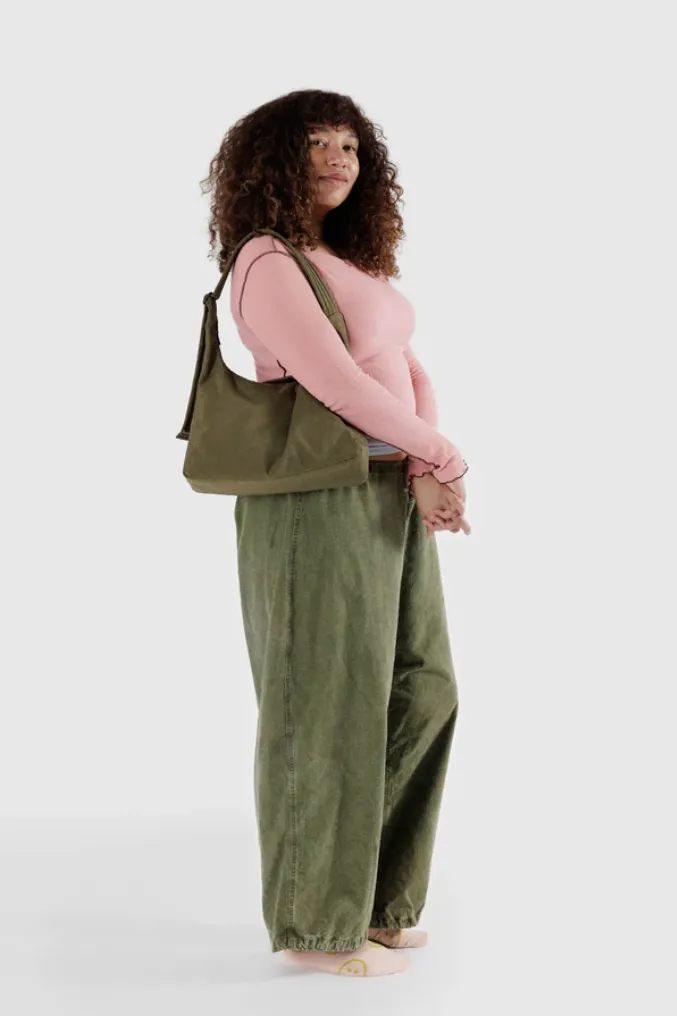 Baggu Nylon Shoulder Bag- Seaweed