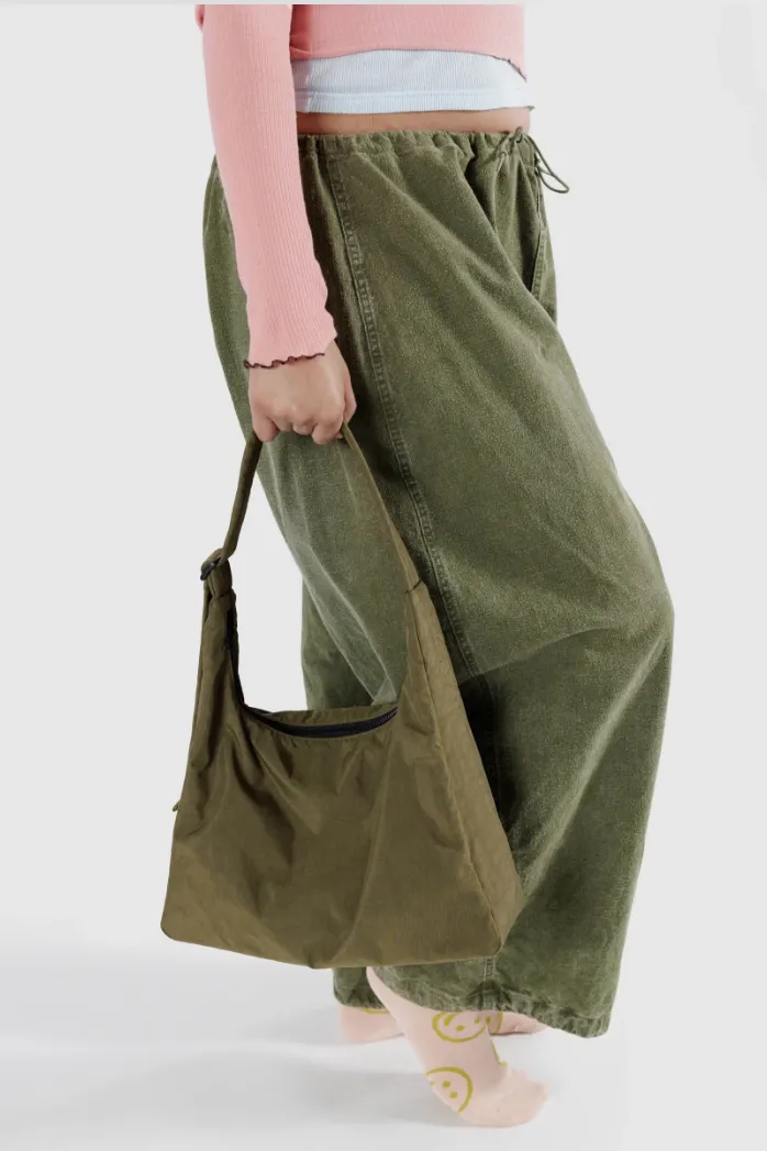 Baggu Nylon Shoulder Bag- Seaweed