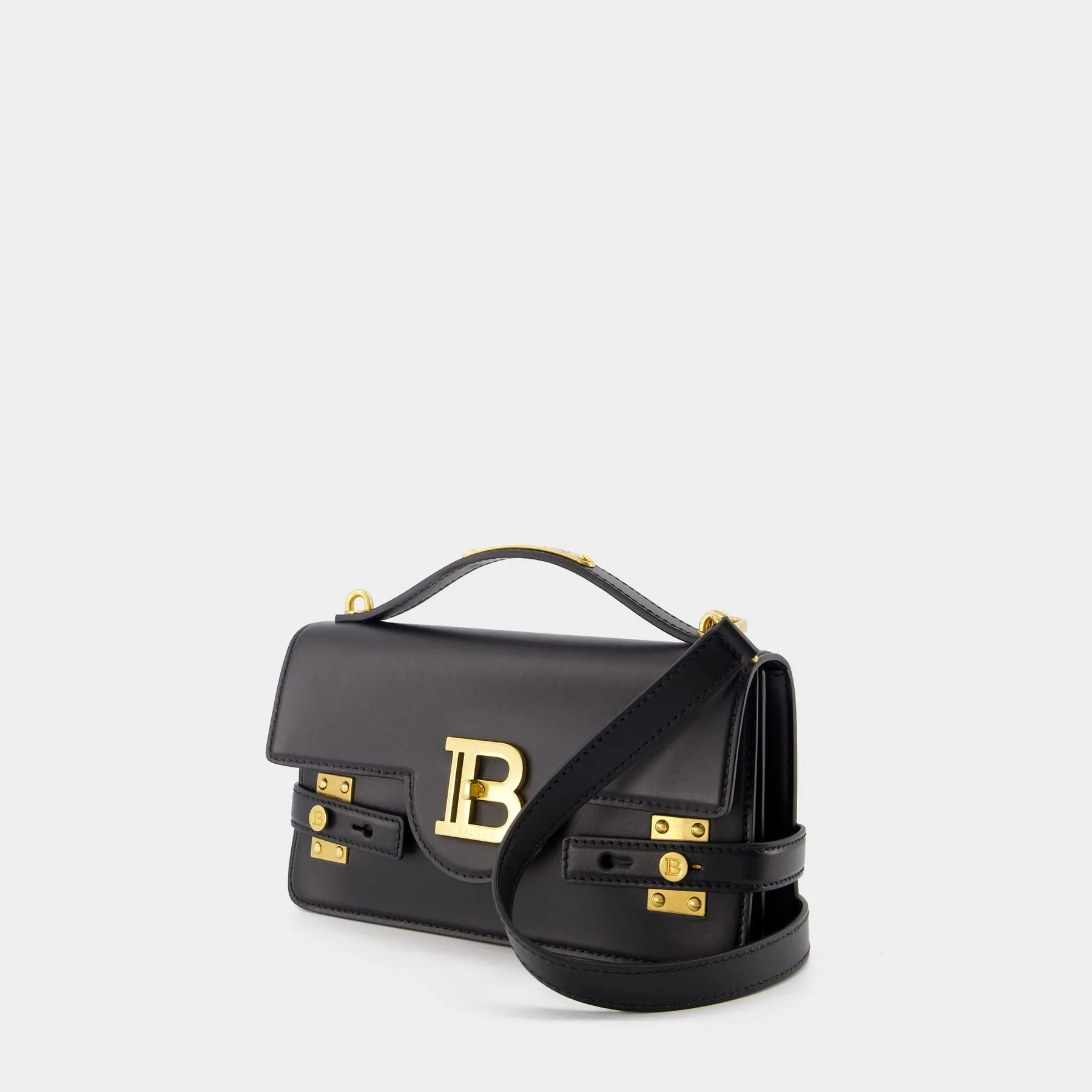 Balmain  B-Buzz 24 Crossbody - Balmain - Leather - Black