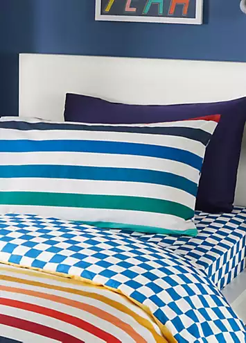 Bedlam Beckett Multi Stripe Duvet Cover Set | Kaleidoscope