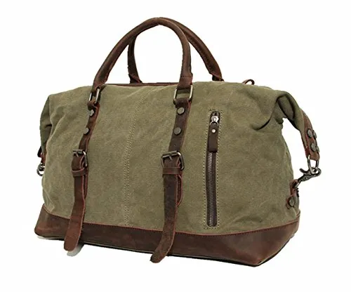 Berchirly Canvas Leather Mens' Travel Duffle Bag - Horizon Leathers