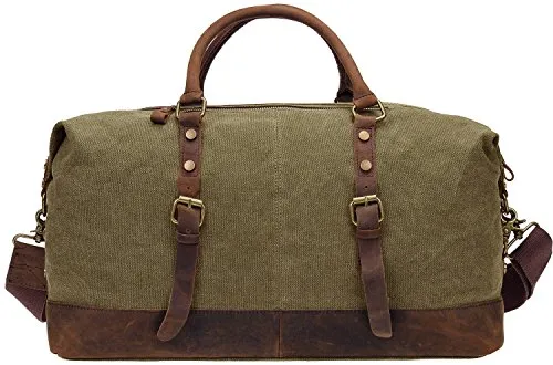 Berchirly Canvas Leather Mens' Travel Duffle Bag - Horizon Leathers