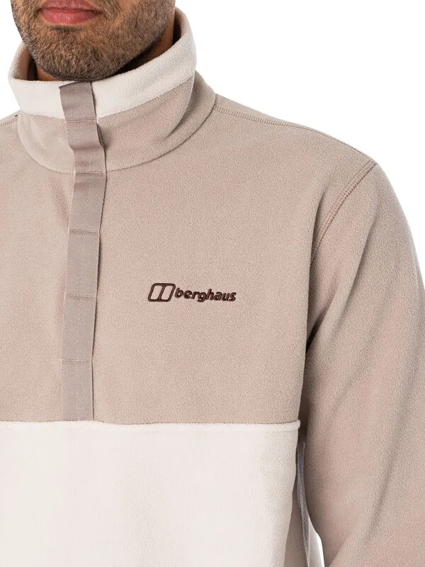 Berghaus Felltop Snap Pullover Sweatshirt - Light Grey