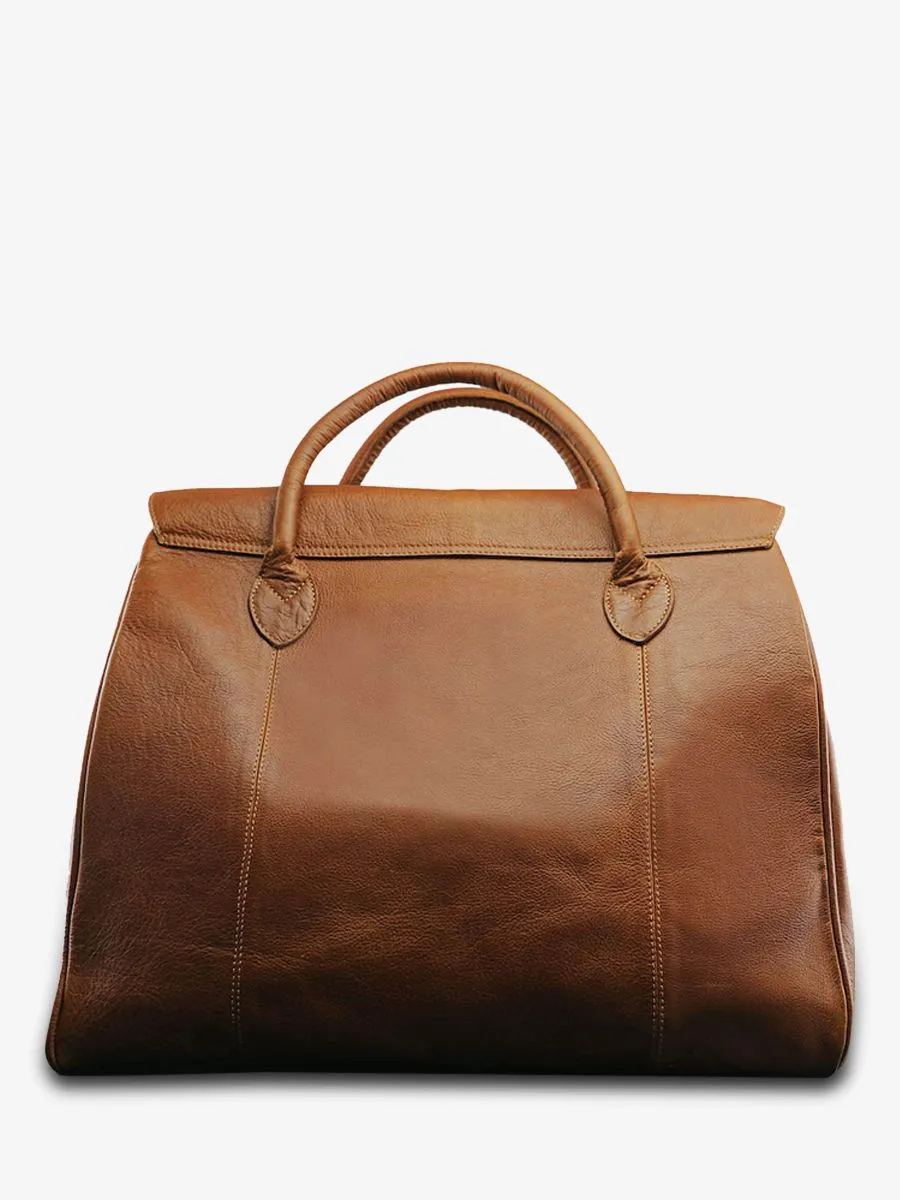 big leather travel bag for men Brown - Rouen-Delhi Oily Tobacco | PAUL MARIUS