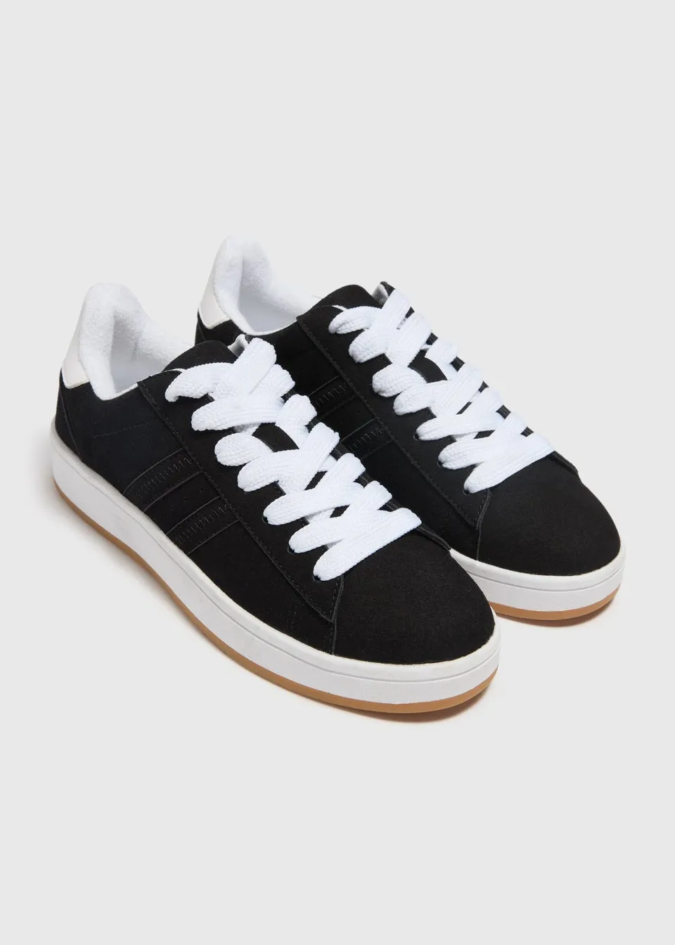 Black Stripe Skate Trainers