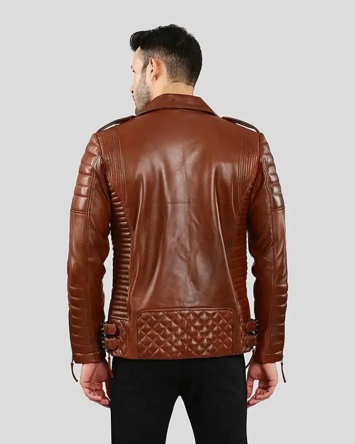 Brad Brown Motorcycle Leather Jacket