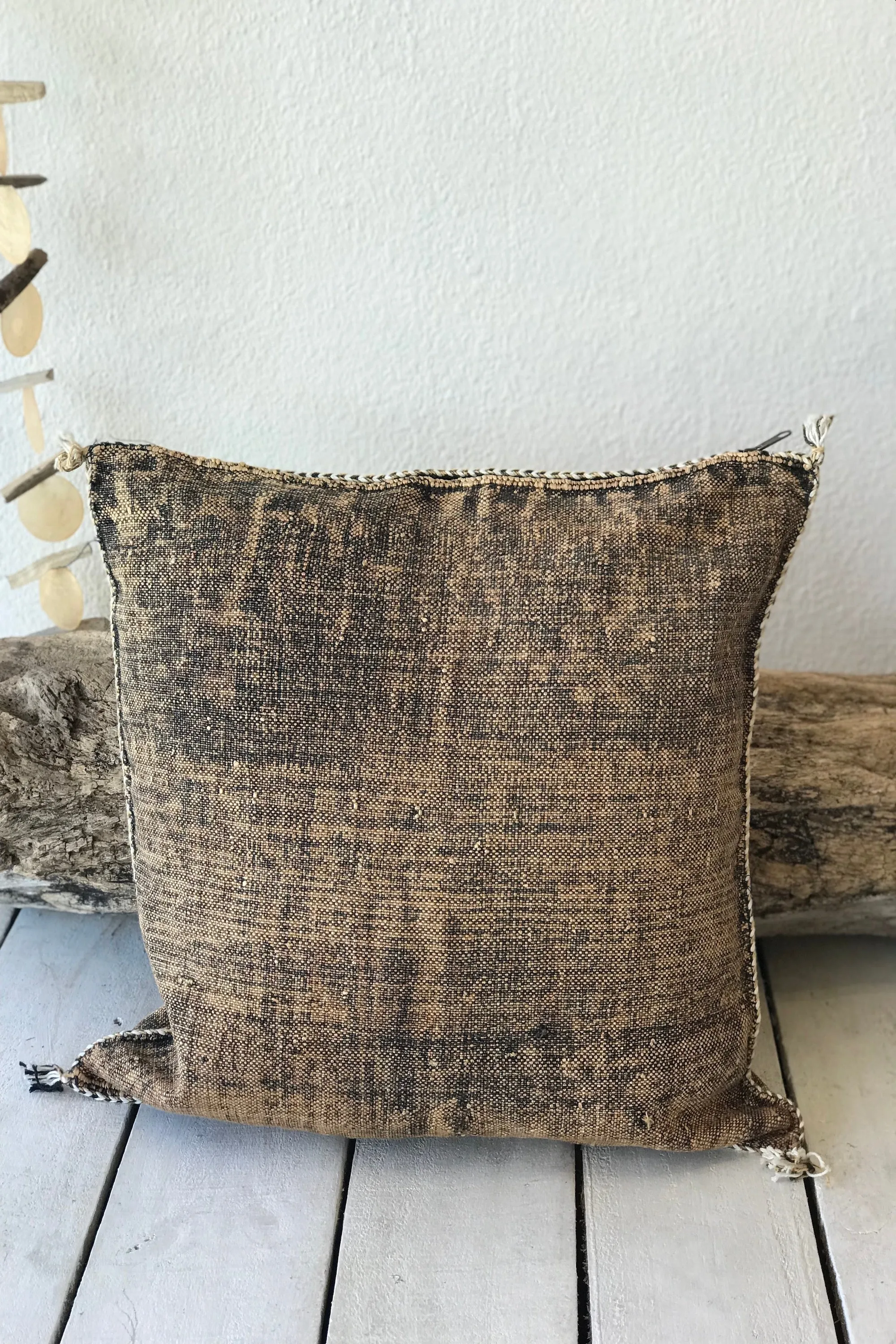 Brown Cactus Silk Pillow