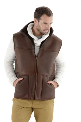 Brown sheep vest cauterets