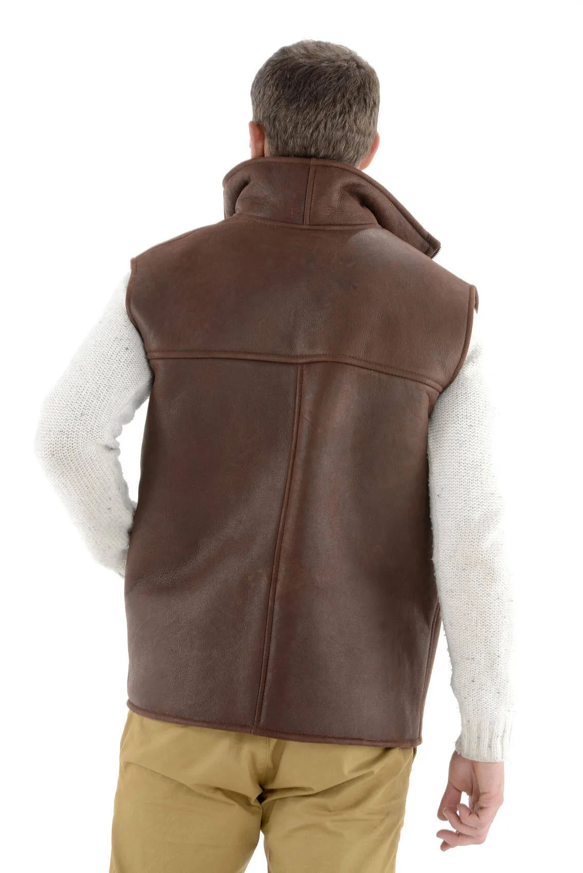 Brown sheep vest cauterets