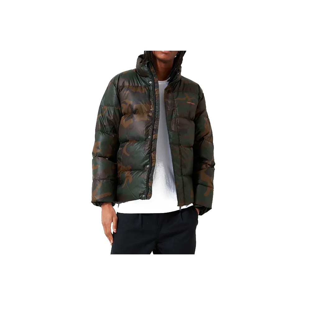 Carhartt Wip Deming Jacket Camo Evergreen/Brick Orange I025113-57