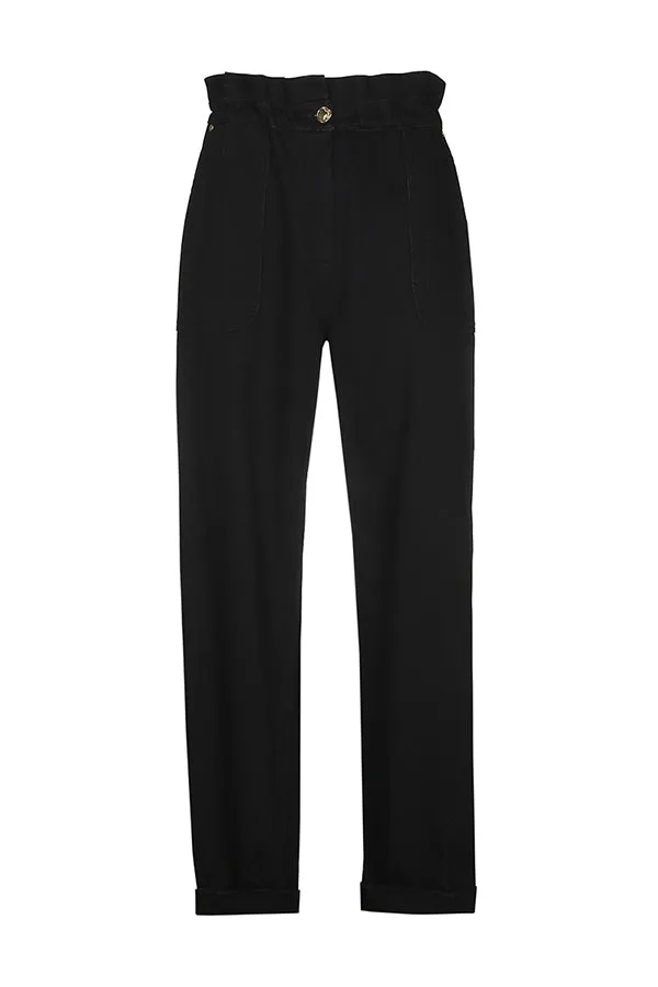 Caroline Biss HIGH WAIST BAGGY TROUSERS