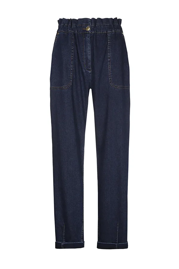 Caroline Biss HIGH WAIST BAGGY TROUSERS