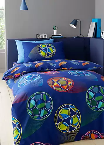 Catherine Lansfield Kids Bright Football Duvet Cover Set | Kaleidoscope