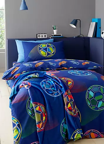 Catherine Lansfield Kids Bright Football Duvet Cover Set | Kaleidoscope