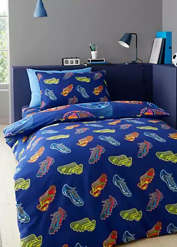 Catherine Lansfield Kids Bright Football Duvet Cover Set | Kaleidoscope