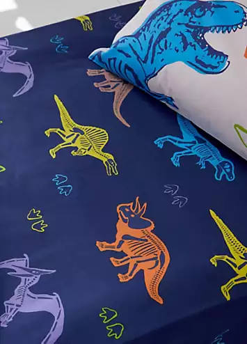 Catherine Lansfield Kids Prehistoric Dinosaurs Fitted Sheet | Kaleidoscope