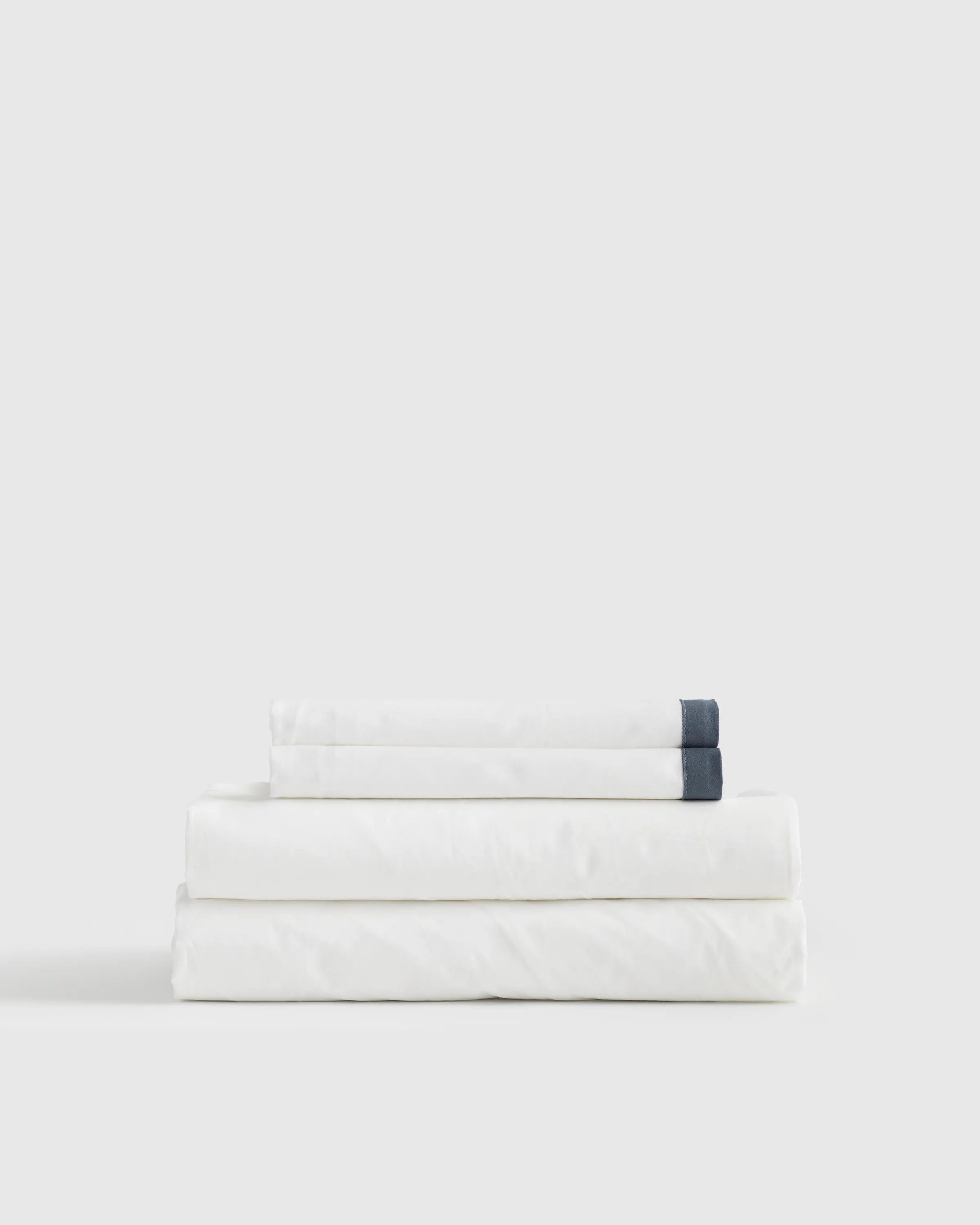 Classic Organic Percale Border Sheet Set