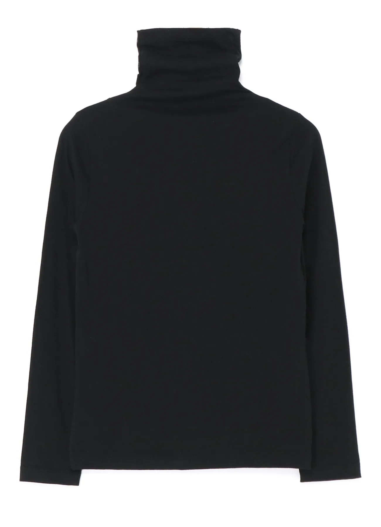 COTTON JERSEY PATCHWORK TURTLENECK