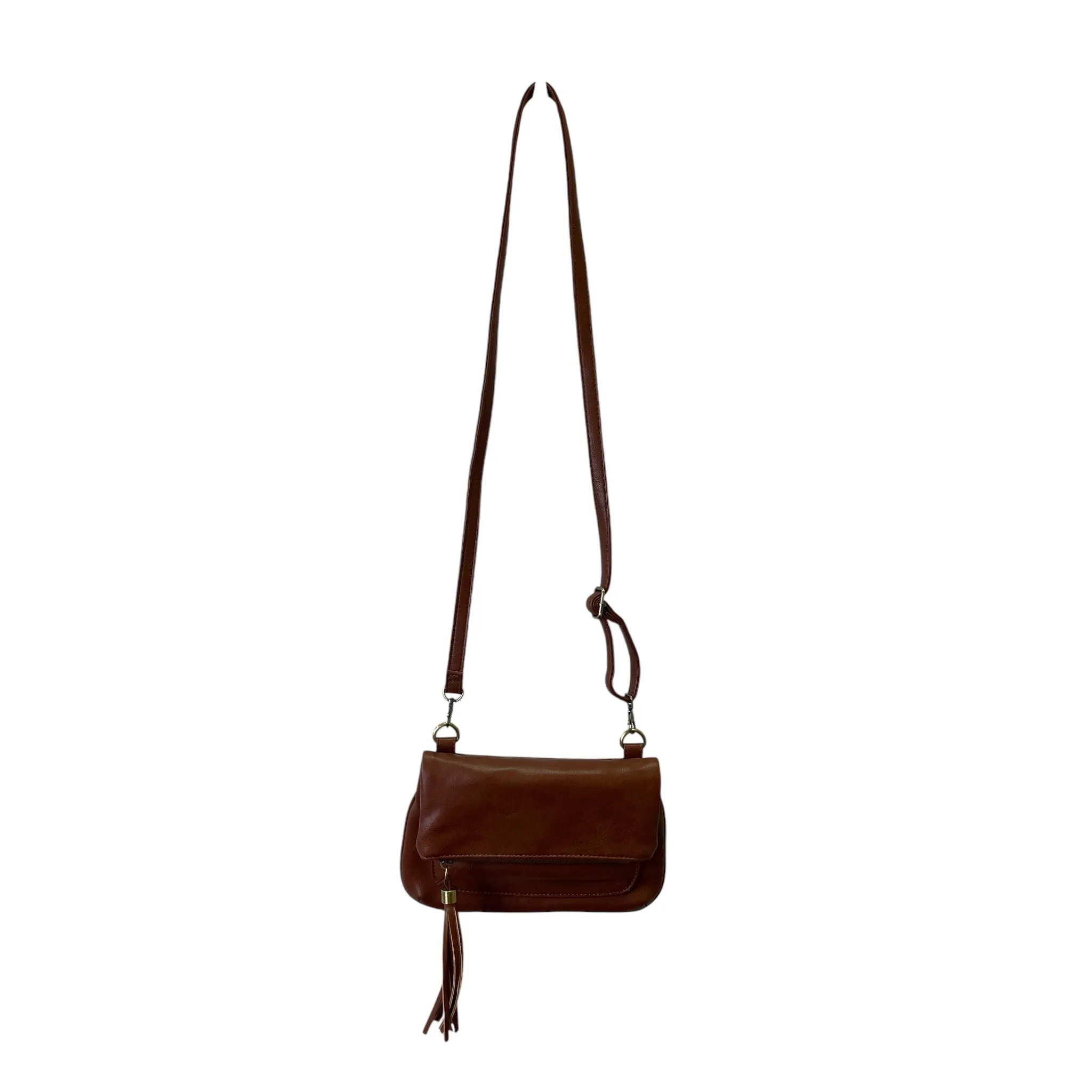 Crossbody By Joy Susan In Brown, Size:Medium