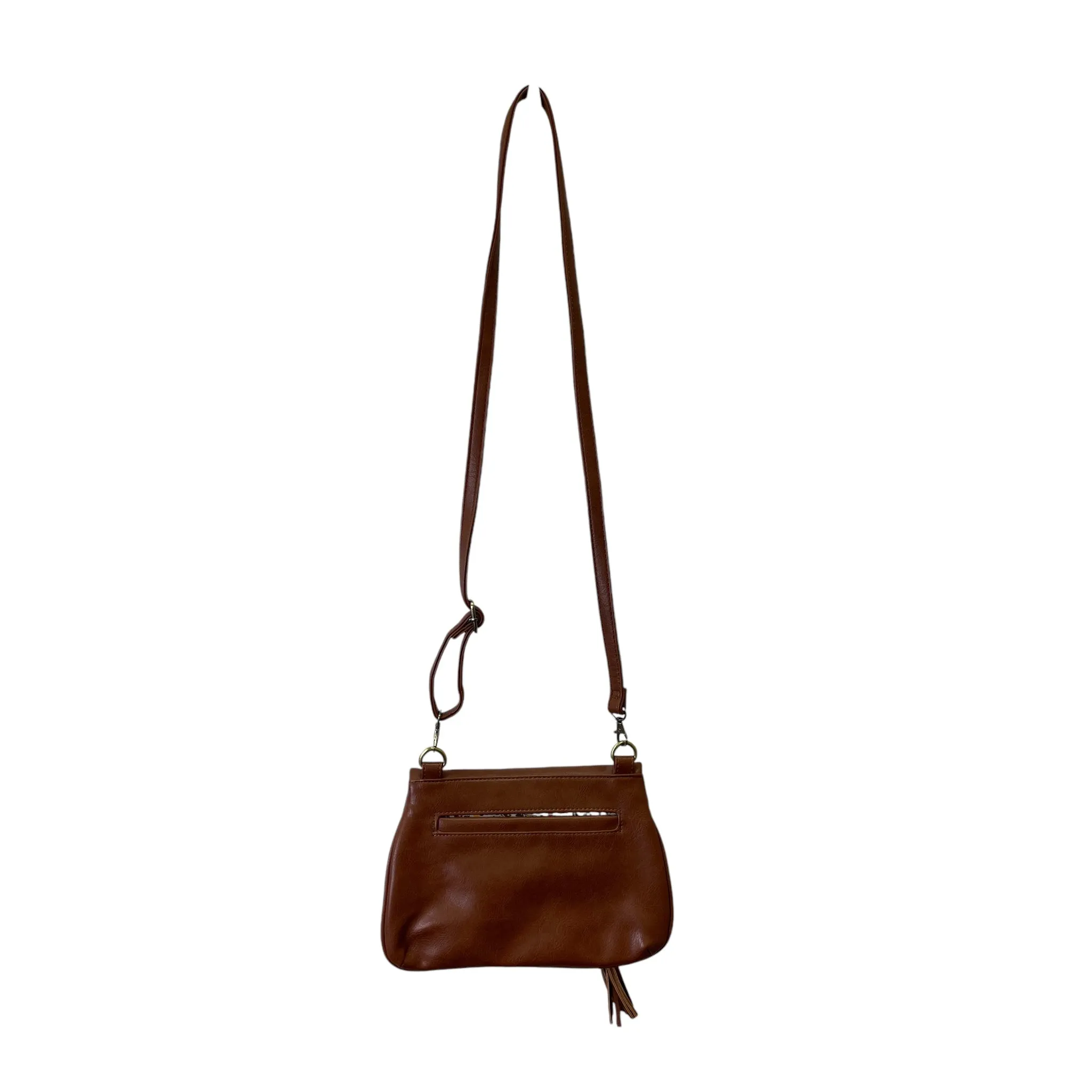 Crossbody By Joy Susan In Brown, Size:Medium