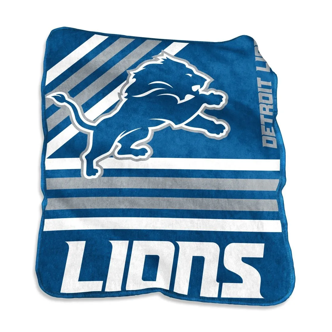 Detroit Lions 50 x 60 Raschel Throw Blanket