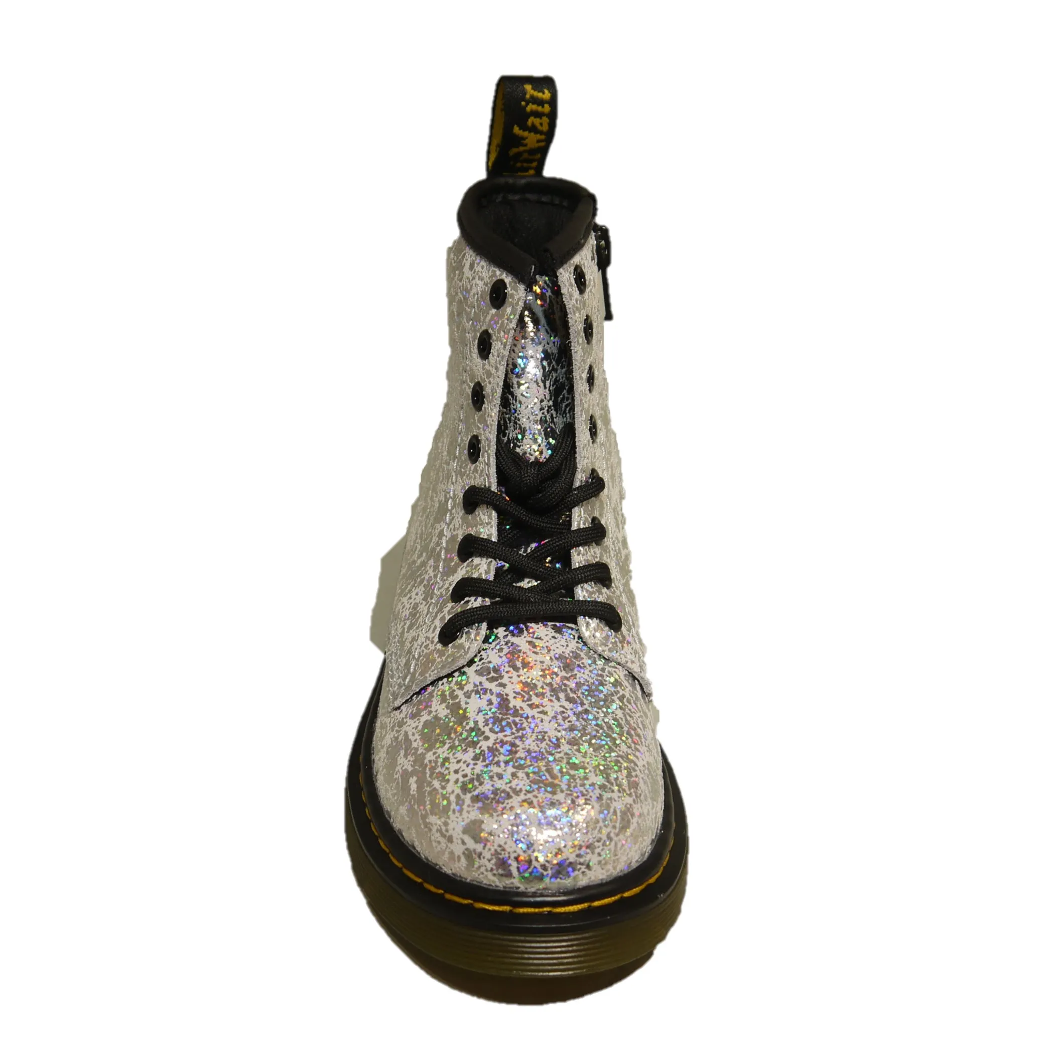 Dr Martens 1460 Junior Grey Disco Crinkle