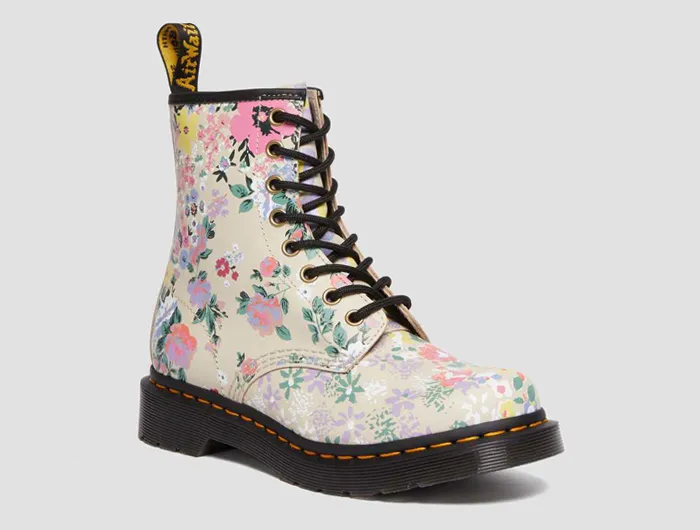 Dr. Martens Women's 1460 Floral Mash Up Lace Up Boot