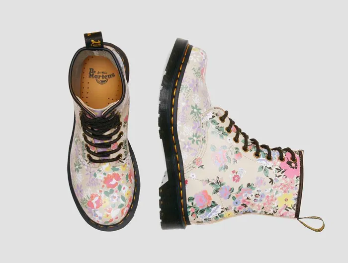 Dr. Martens Women's 1460 Floral Mash Up Lace Up Boot