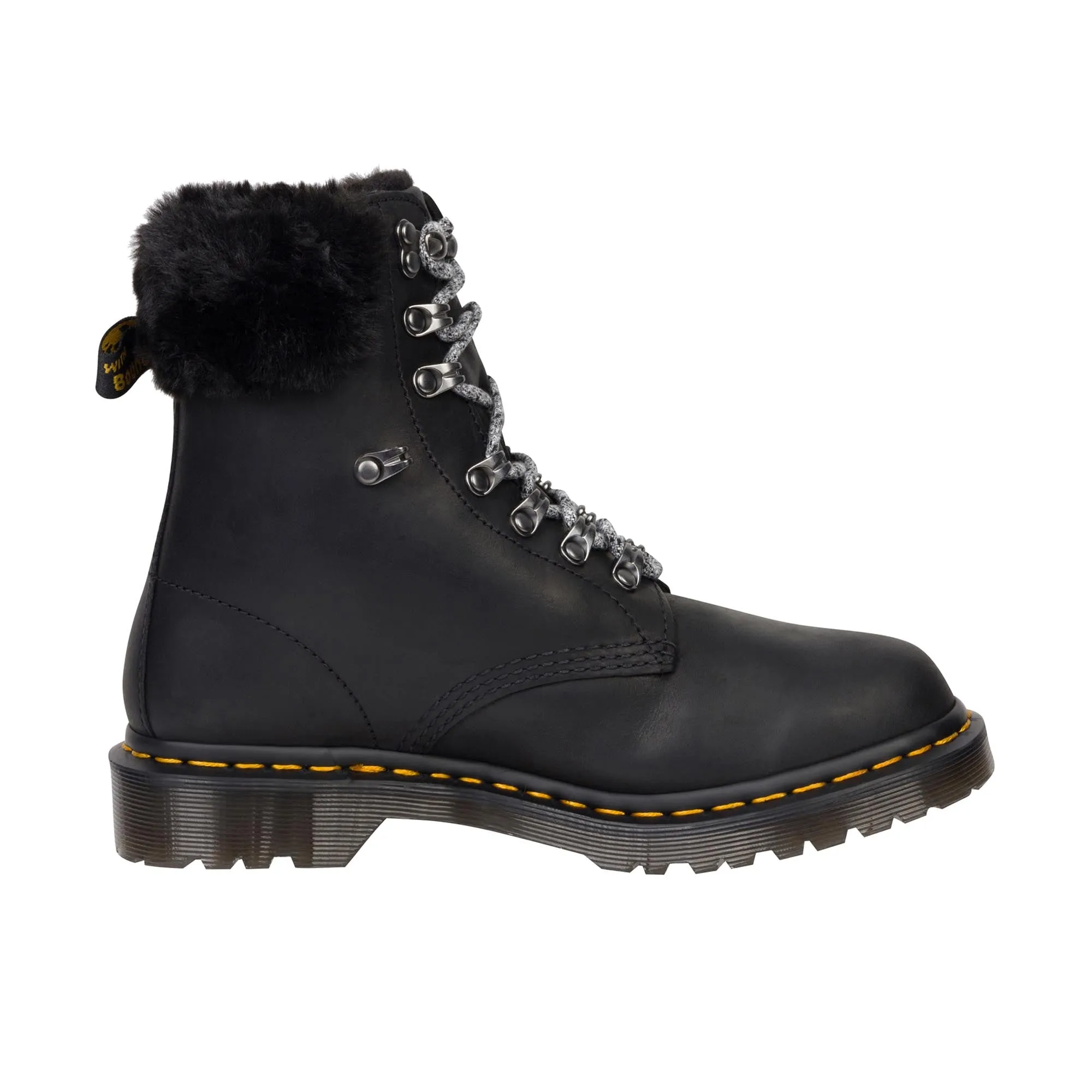 Dr Martens Womens 1460 Serena Collar Streeter Black