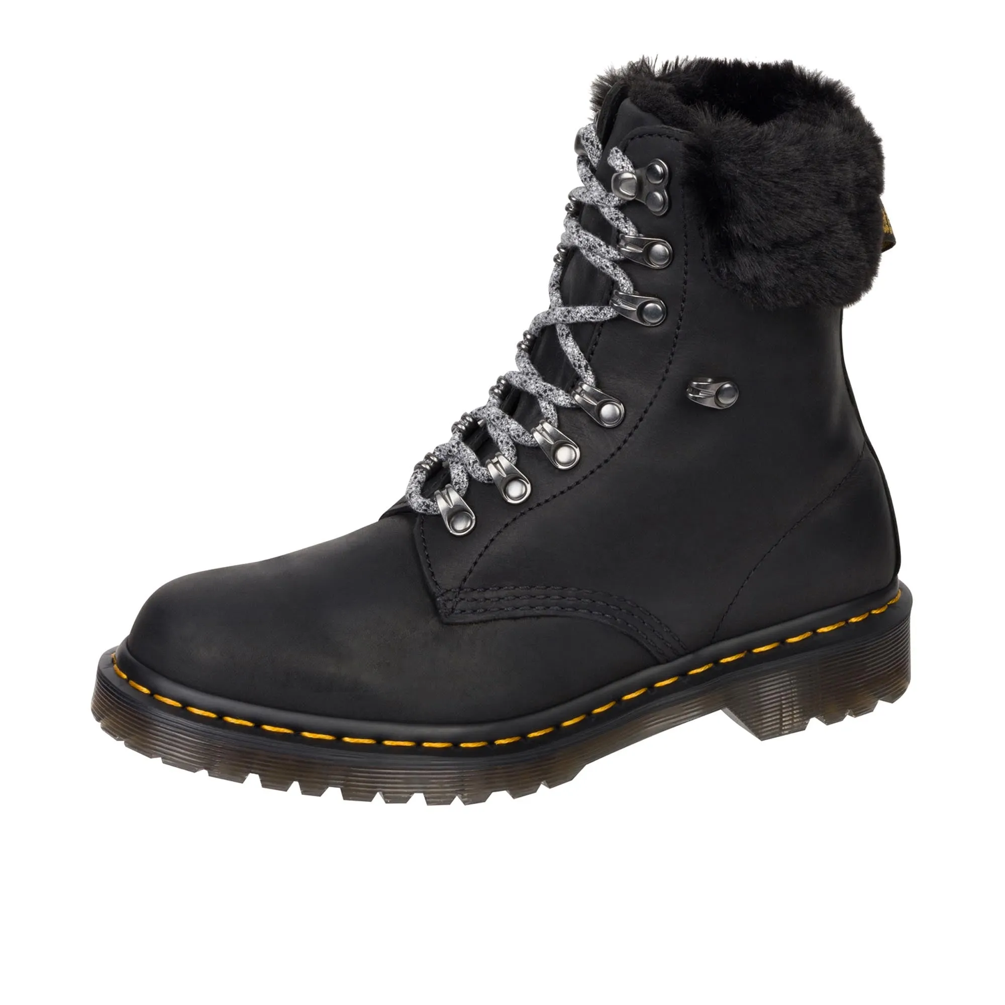 Dr Martens Womens 1460 Serena Collar Streeter Black