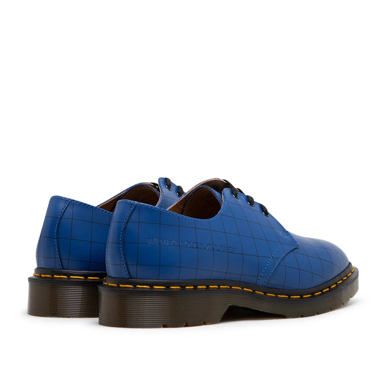 dr. martens x undercover 1461 check smooth (blue)