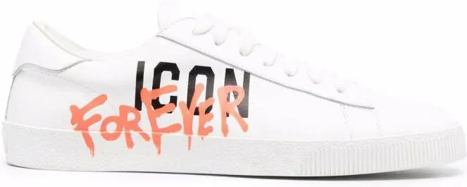 DSQUARED2 Icon-print low-top sneakers White