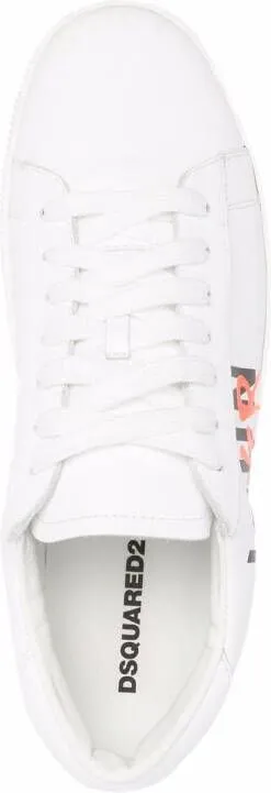 DSQUARED2 Icon-print low-top sneakers White