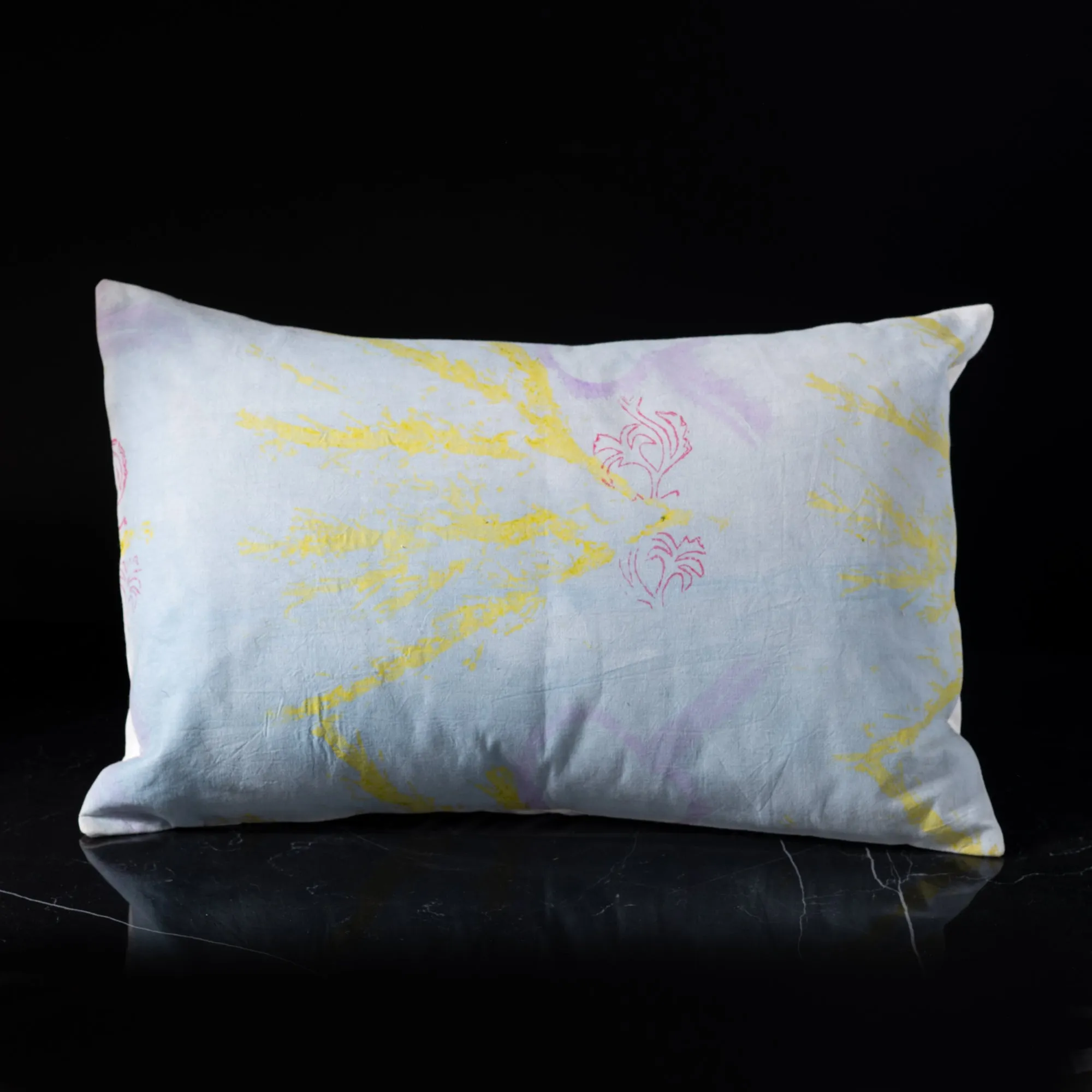 Eco Lumbar Pillow - Leaf Splatter