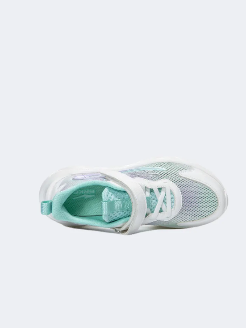 Erke Gs-Girls Running Shoes White/Bubble Green