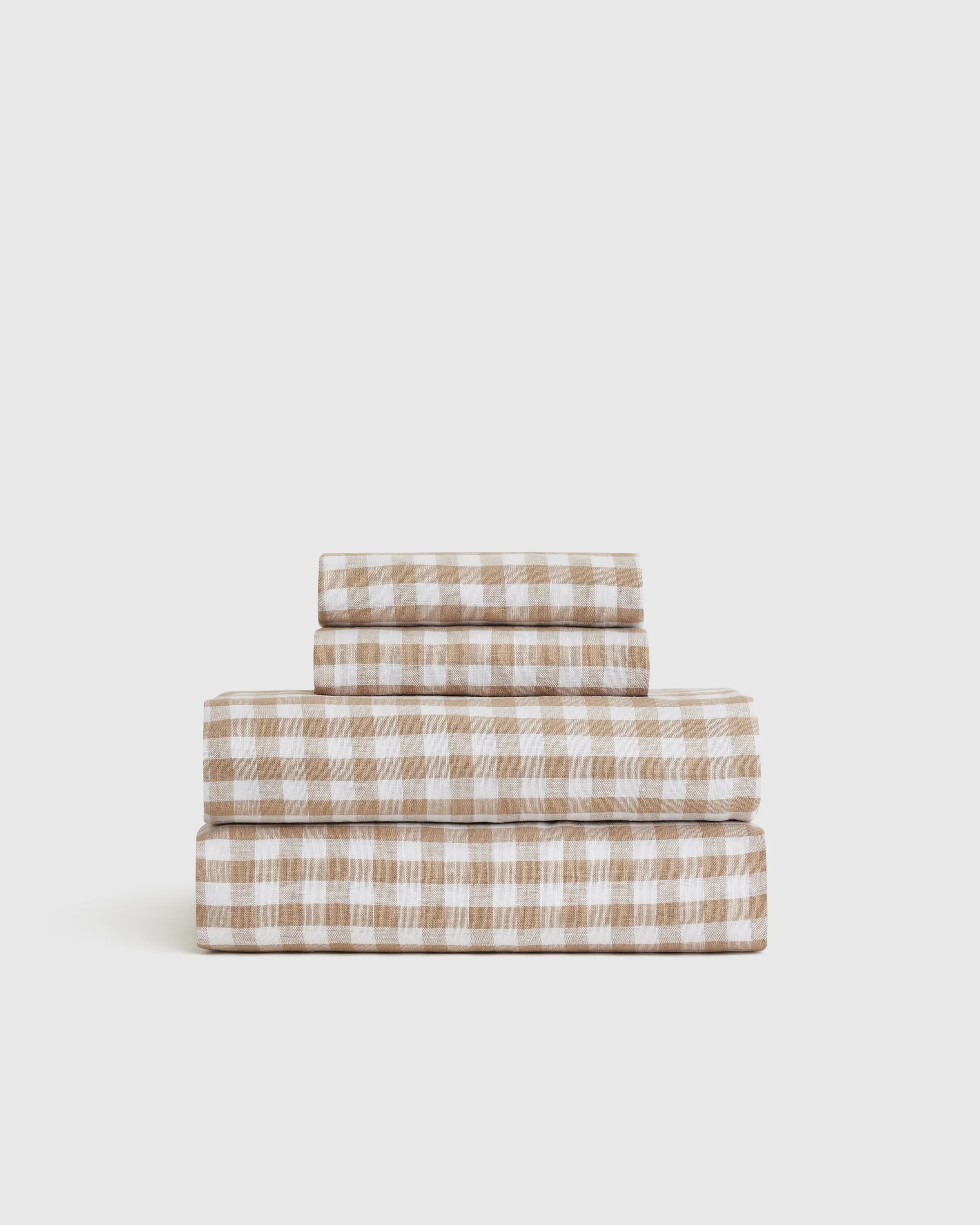 European Linen Gingham Sheet Set