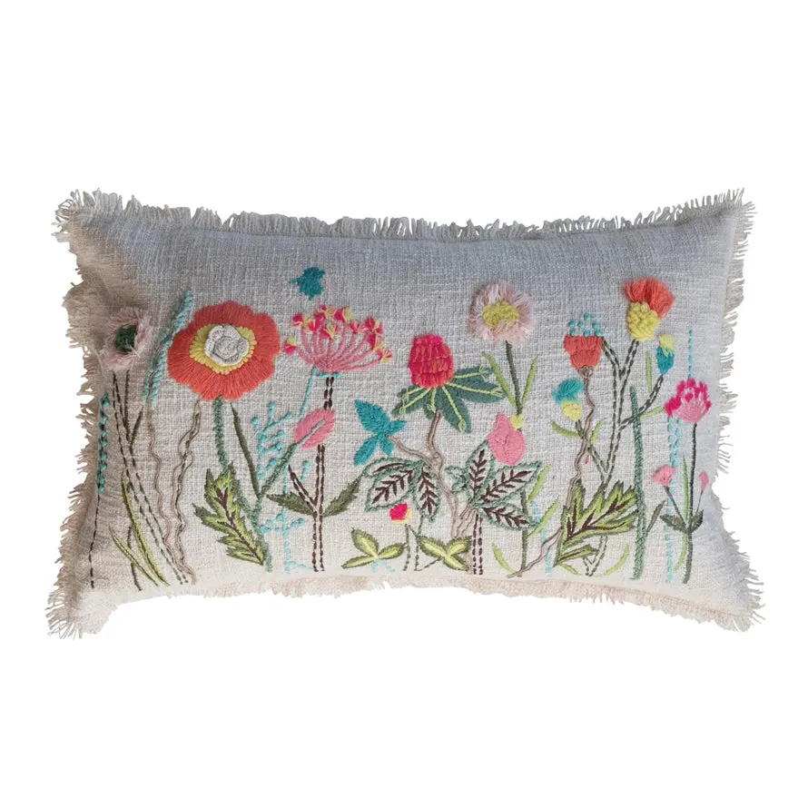 Floral Lumbar Pillow