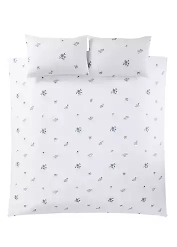 Freemans Home Blue Embroidery Duvet Cover Set | Kaleidoscope