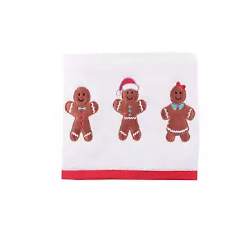 Fusion Christmas Gingerbread Pair of Cotton Hand Towels | Kaleidoscope