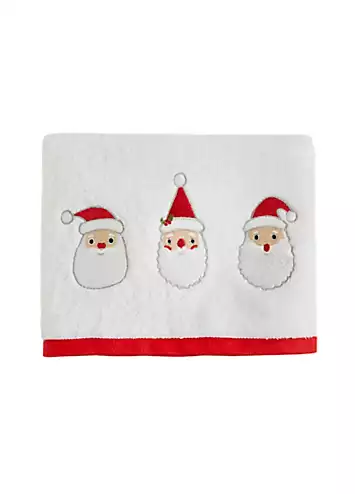 Fusion Christmas Santa Pair of Cotton Hand Towels | Kaleidoscope